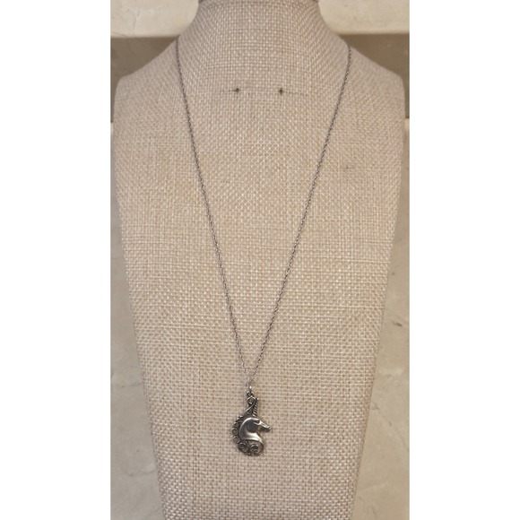 The Unbranded Brand Jewelry - Vintage Ornate Sterling Silver Unicorn Pendant On 18" Sterling XL Necklace